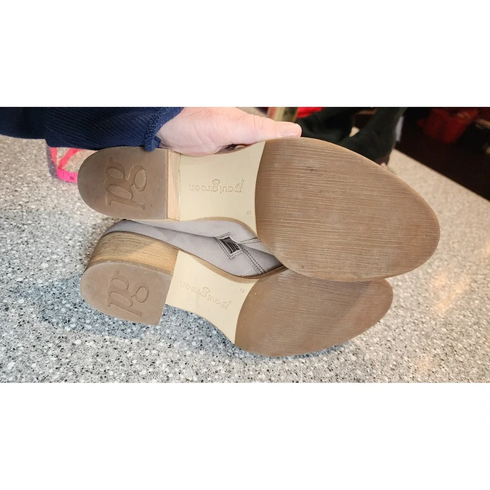 Paul Green Ankle Boots Womens 9 Taupe Good Condition